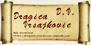 Dragica Vrsajković vizit kartica